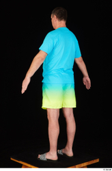 Whole Body Man Shirt Shorts Chubby Standing Studio photo references
